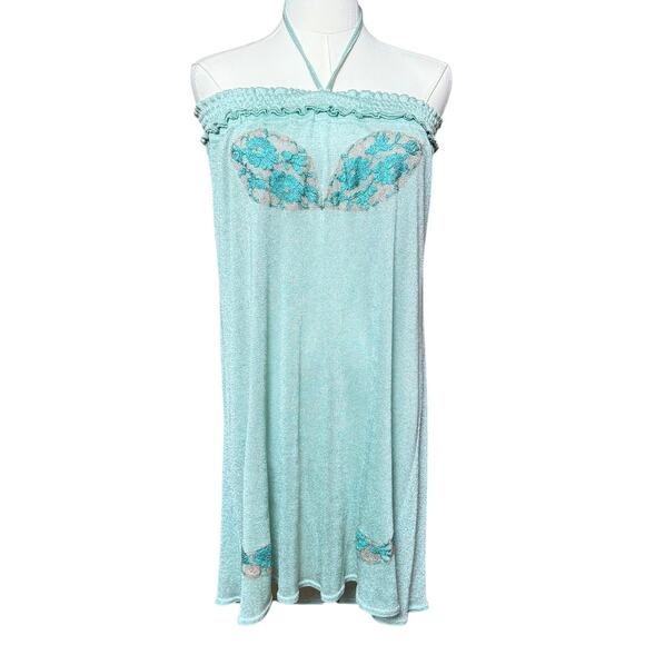 Vanita Rosa Atelier Paris St Barth Jersey Mini Dress Size Small Open Back - Picture 1 of 11